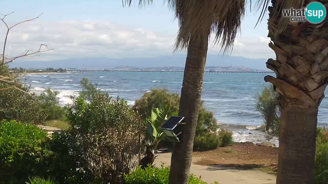 Webcam en direct Capoterra – Plage de La Maddalena – Sardaigne – Italie