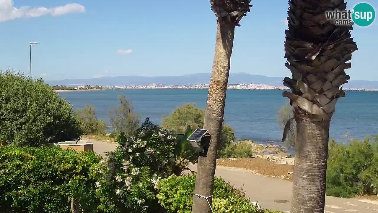 Live webcam Capoterra – Spiaggia della Maddalena – Sardegna – Italia