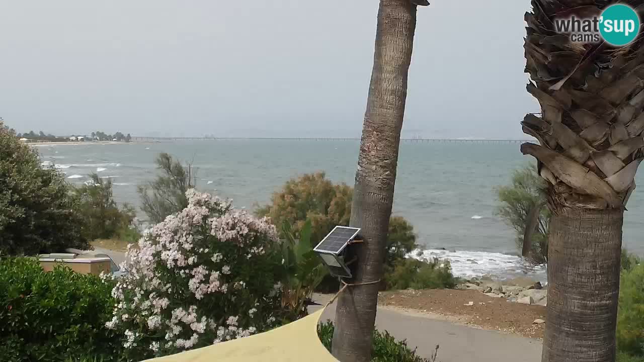 Live webcam Capoterra – Spiaggia della Maddalena – Sardegna – Italia