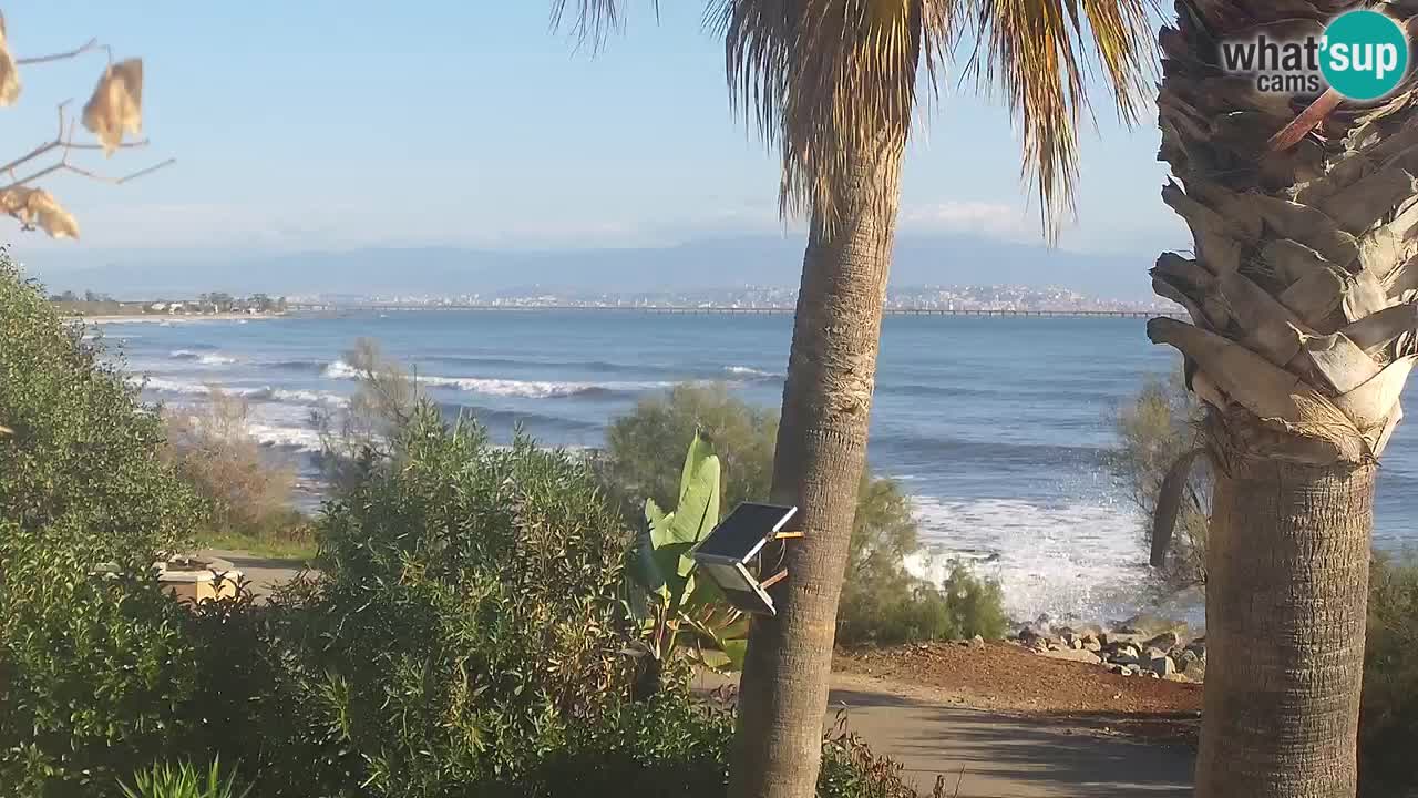 Live webcam Capoterra – Spiaggia della Maddalena – Sardegna – Italia