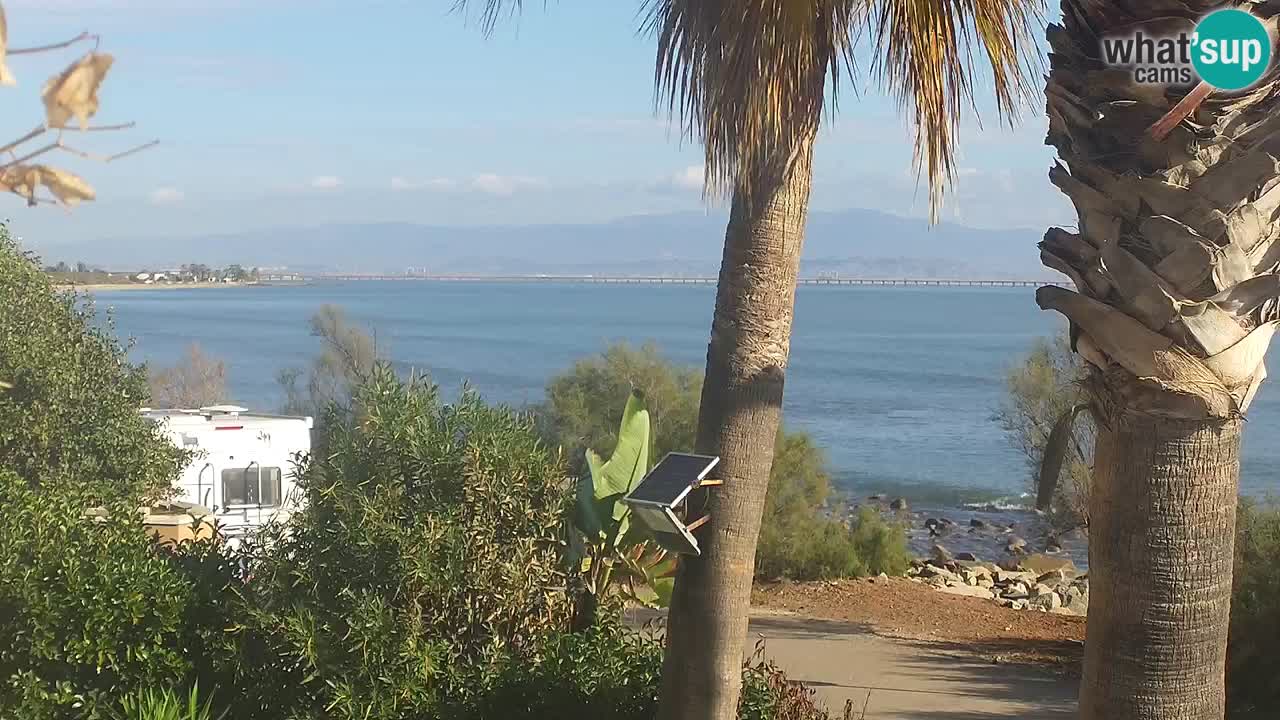 Live webcam Capoterra – Spiaggia della Maddalena – Sardegna – Italia