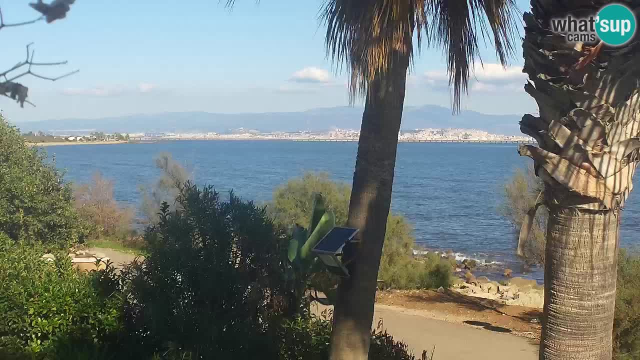 Live webcam Capoterra – Spiaggia della Maddalena – Sardegna – Italia