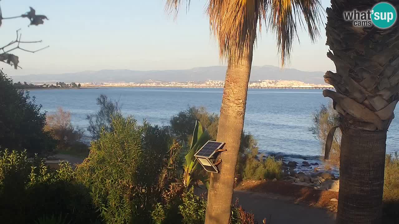 Live webcam Capoterra – Spiaggia della Maddalena – Sardegna – Italia