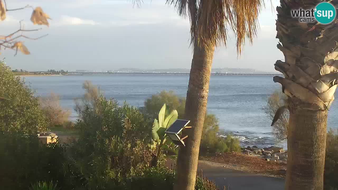 Live webcam Capoterra – Spiaggia della Maddalena – Sardegna – Italia