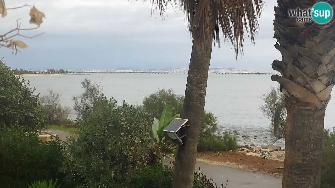 Spletna kamera v živo Capoterra – plaža La Maddalena – Sardinija – Italija