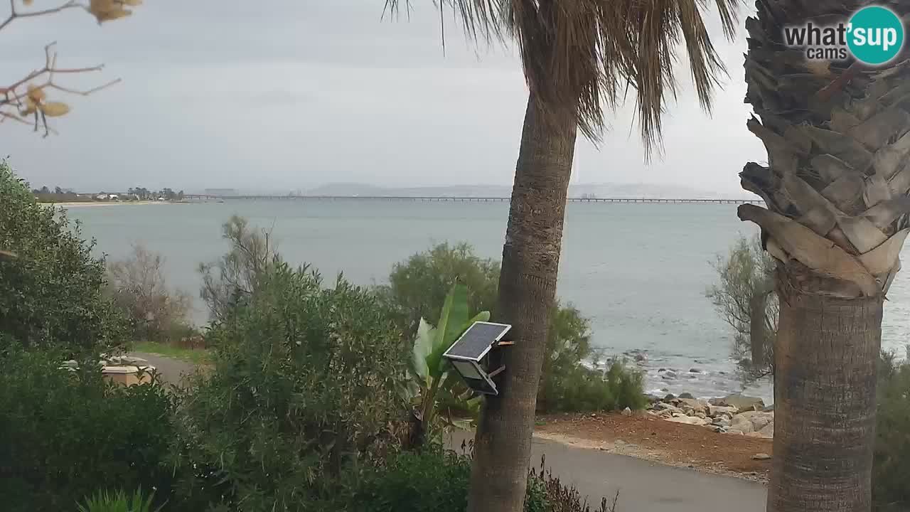 Spletna kamera v živo Capoterra – plaža La Maddalena – Sardinija – Italija