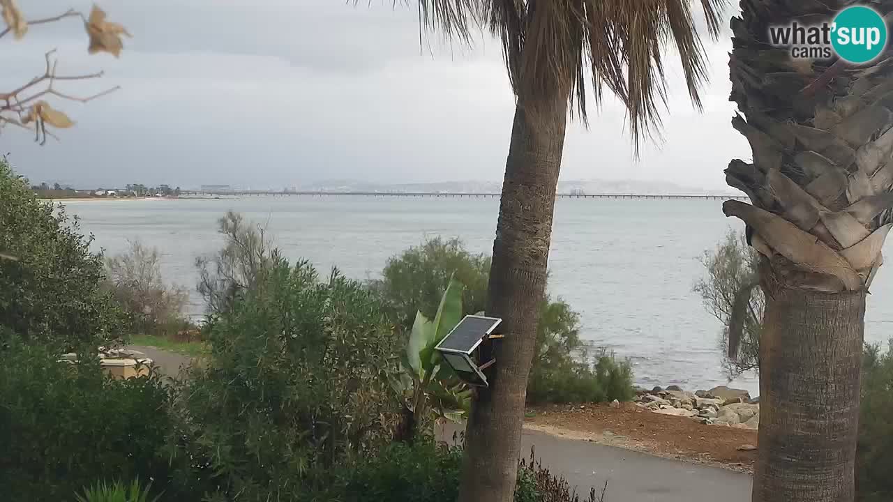 Spletna kamera v živo Capoterra – plaža La Maddalena – Sardinija – Italija