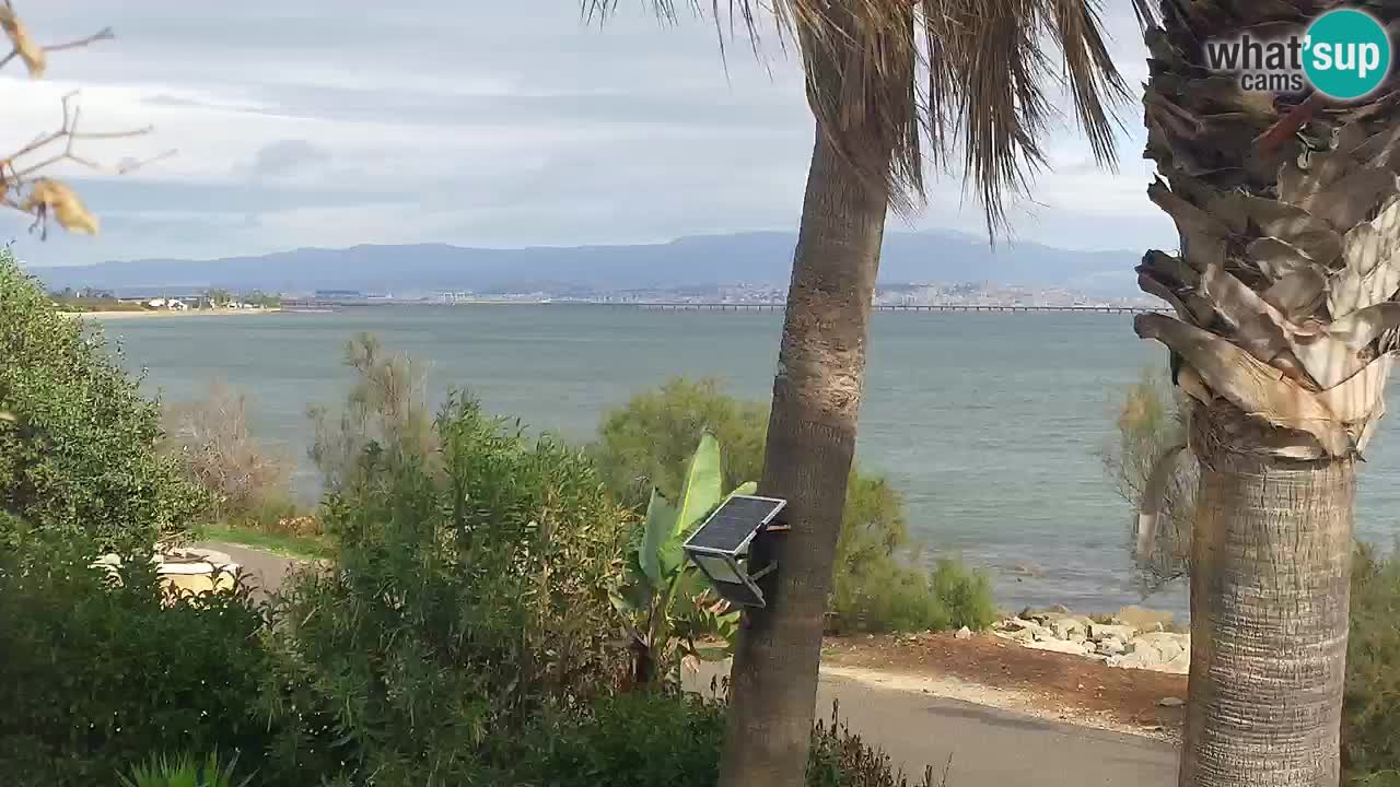 Live webcam Capoterra – Spiaggia della Maddalena – Sardegna – Italia