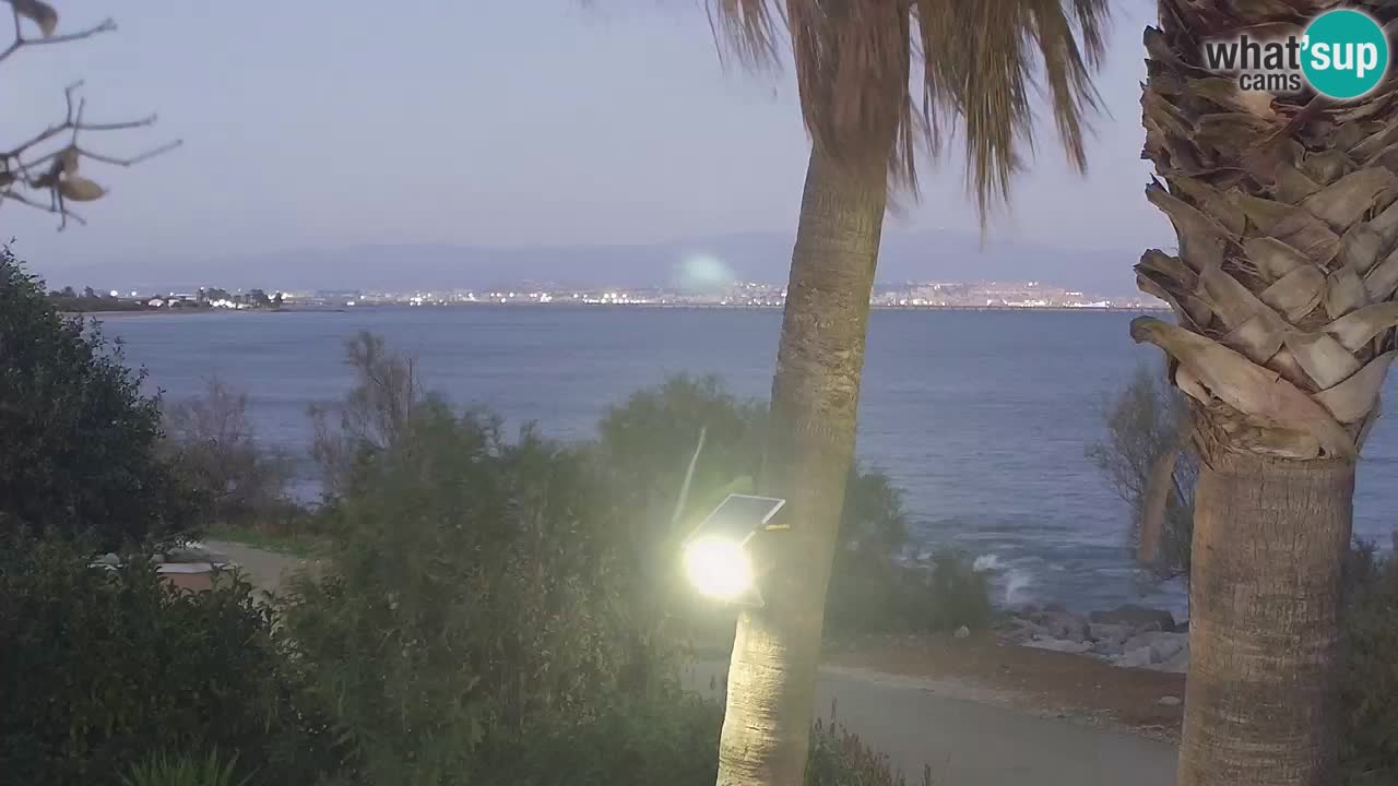 Webcam en vivo Capoterra – Playa La Maddalena – Cerdeña – Italia