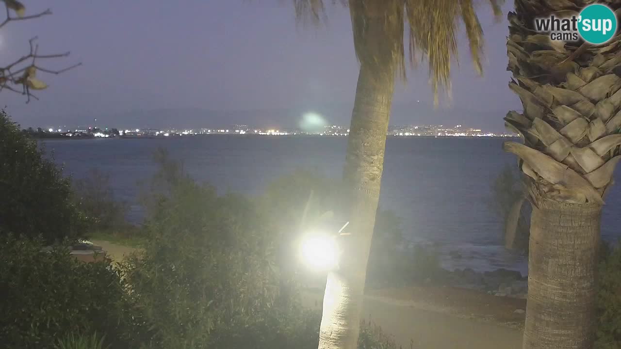 Live webcam Capoterra – Spiaggia della Maddalena – Sardegna – Italia