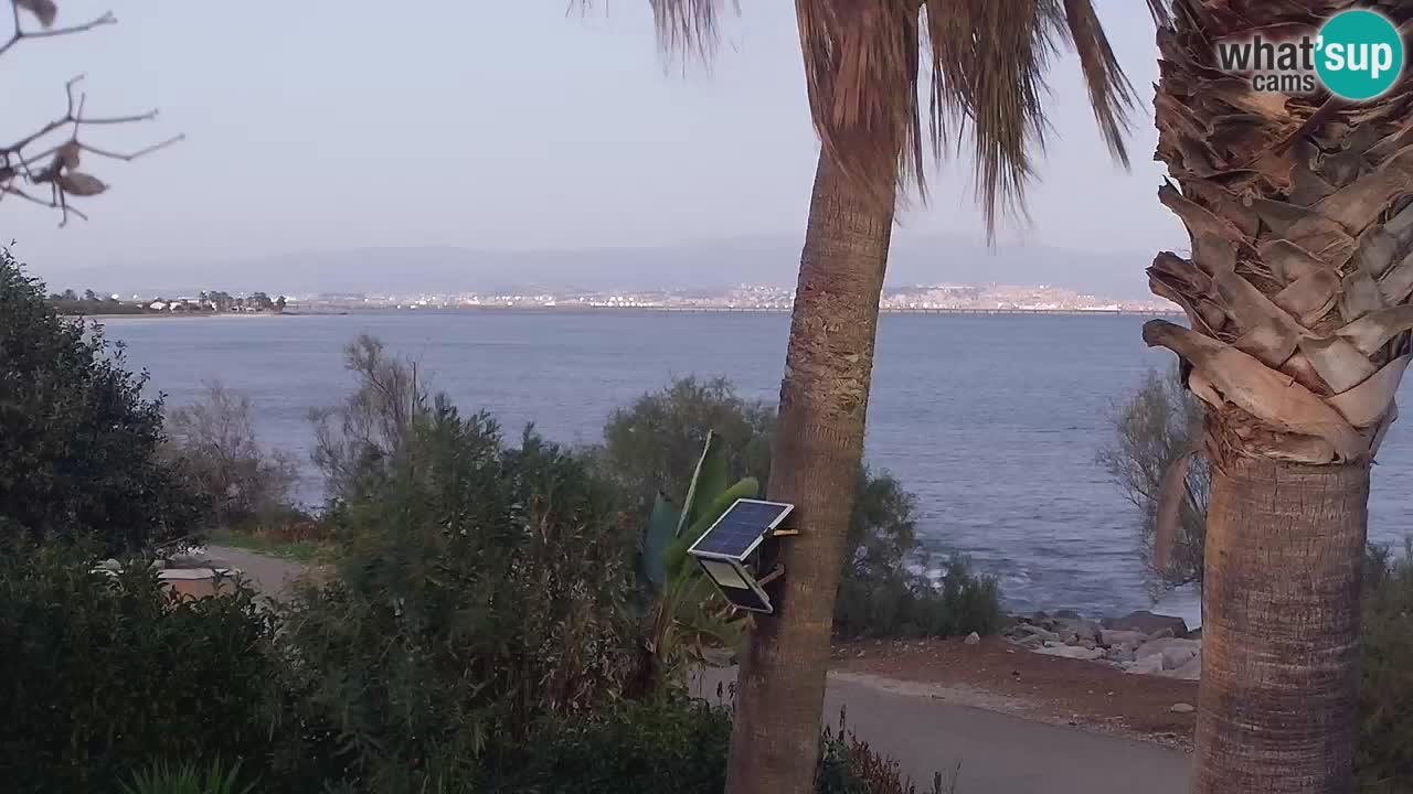 Spletna kamera v živo Capoterra – plaža La Maddalena – Sardinija – Italija