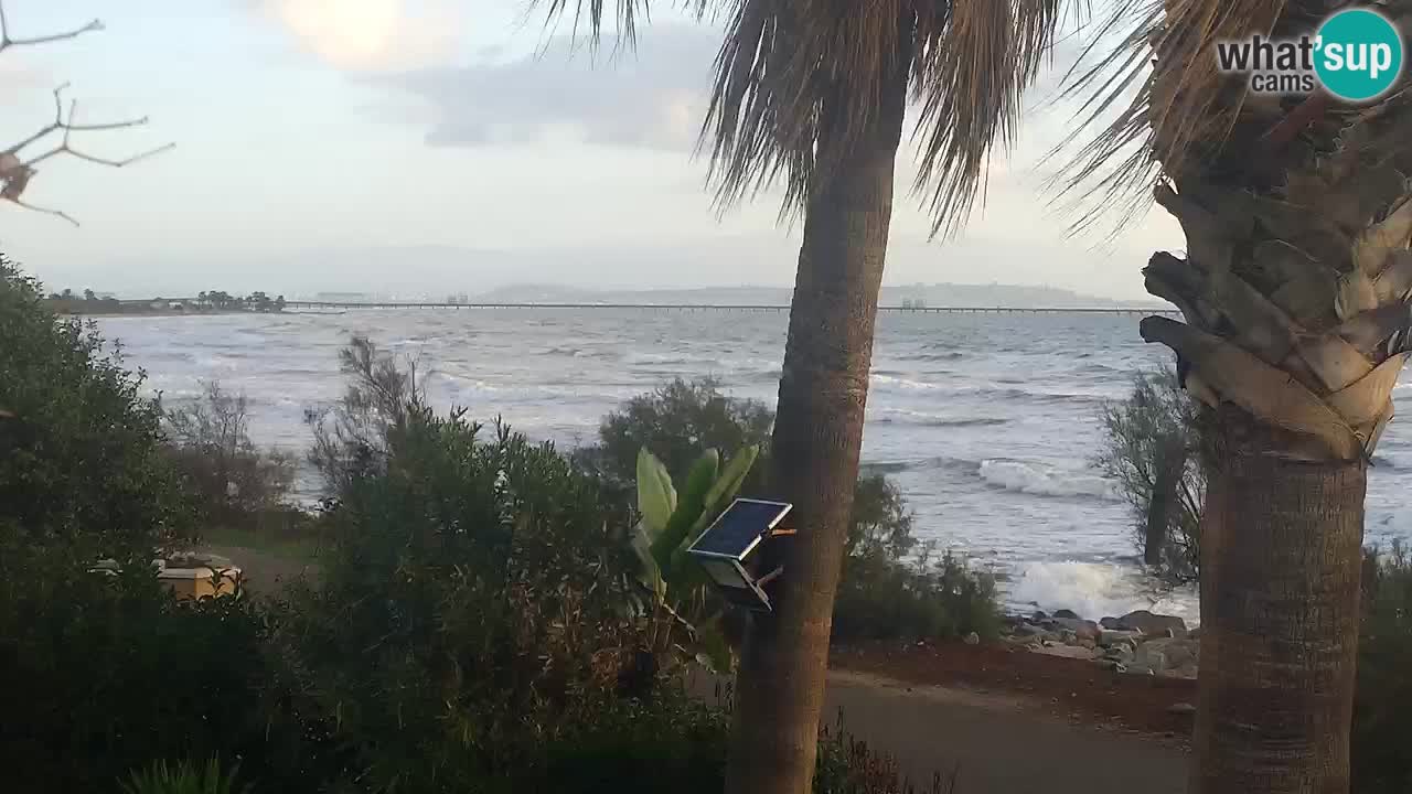 Live webcam Capoterra – Spiaggia della Maddalena – Sardegna – Italia