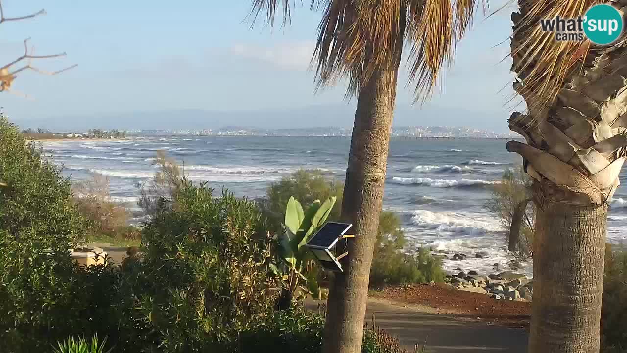 Live Webcam Capoterra – La Maddalena Strand – Sardinien – Italien