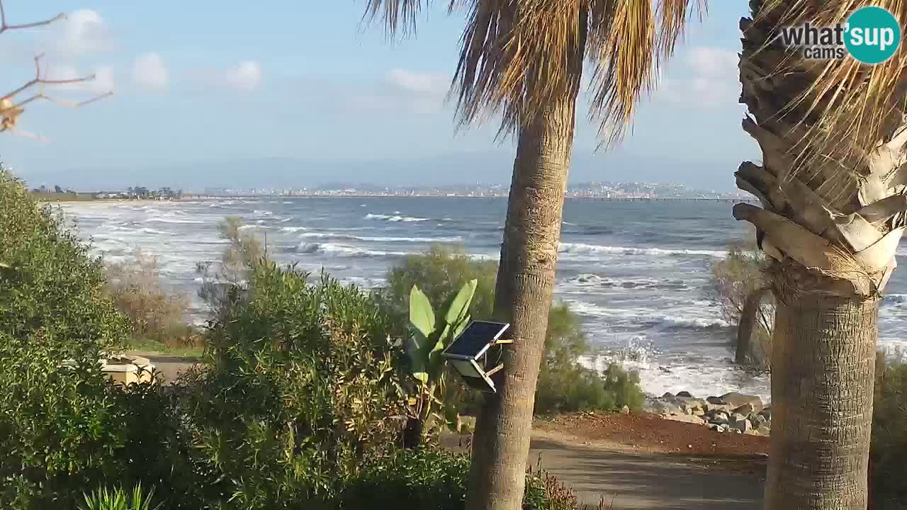 Live webcam Capoterra – Spiaggia della Maddalena – Sardegna – Italia