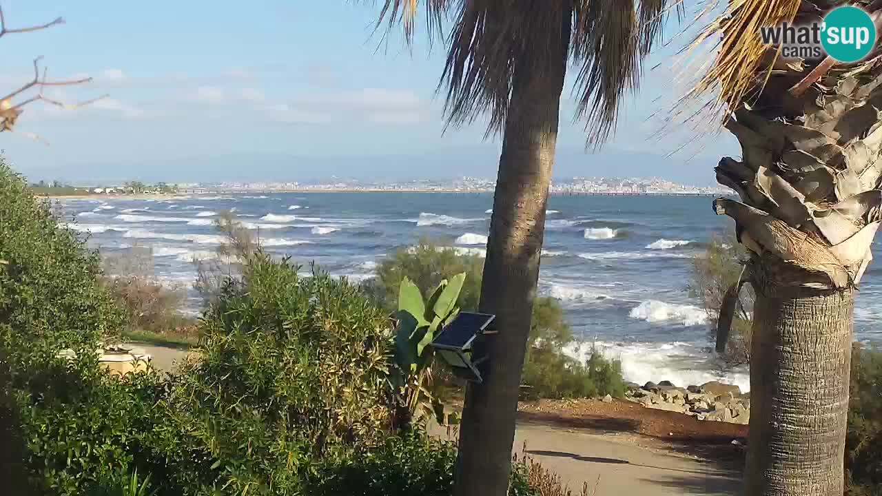 Webcam en vivo Capoterra – Playa La Maddalena – Cerdeña – Italia