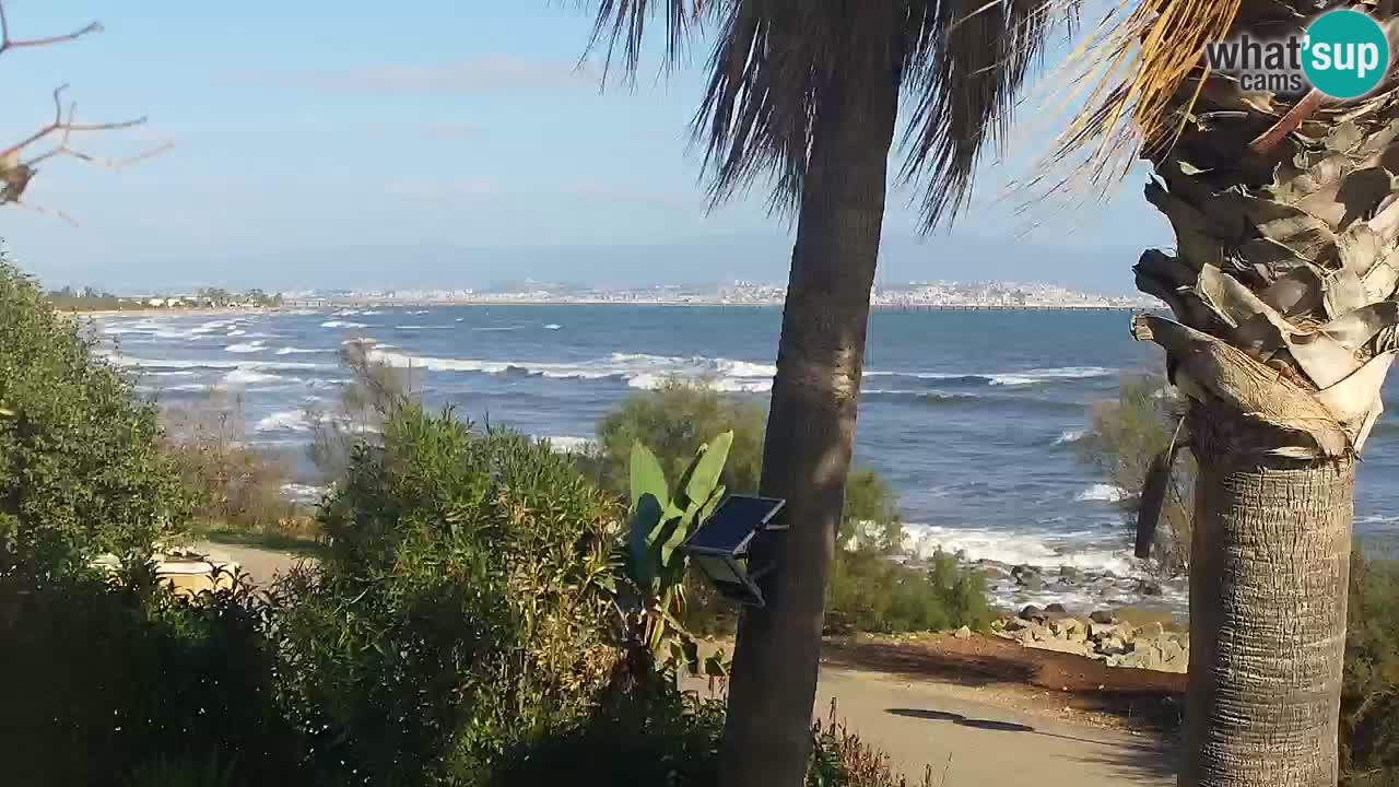 Webcam en vivo Capoterra – Playa La Maddalena – Cerdeña – Italia