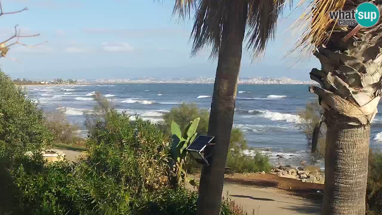 Live webcam Capoterra – Spiaggia della Maddalena – Sardegna – Italia