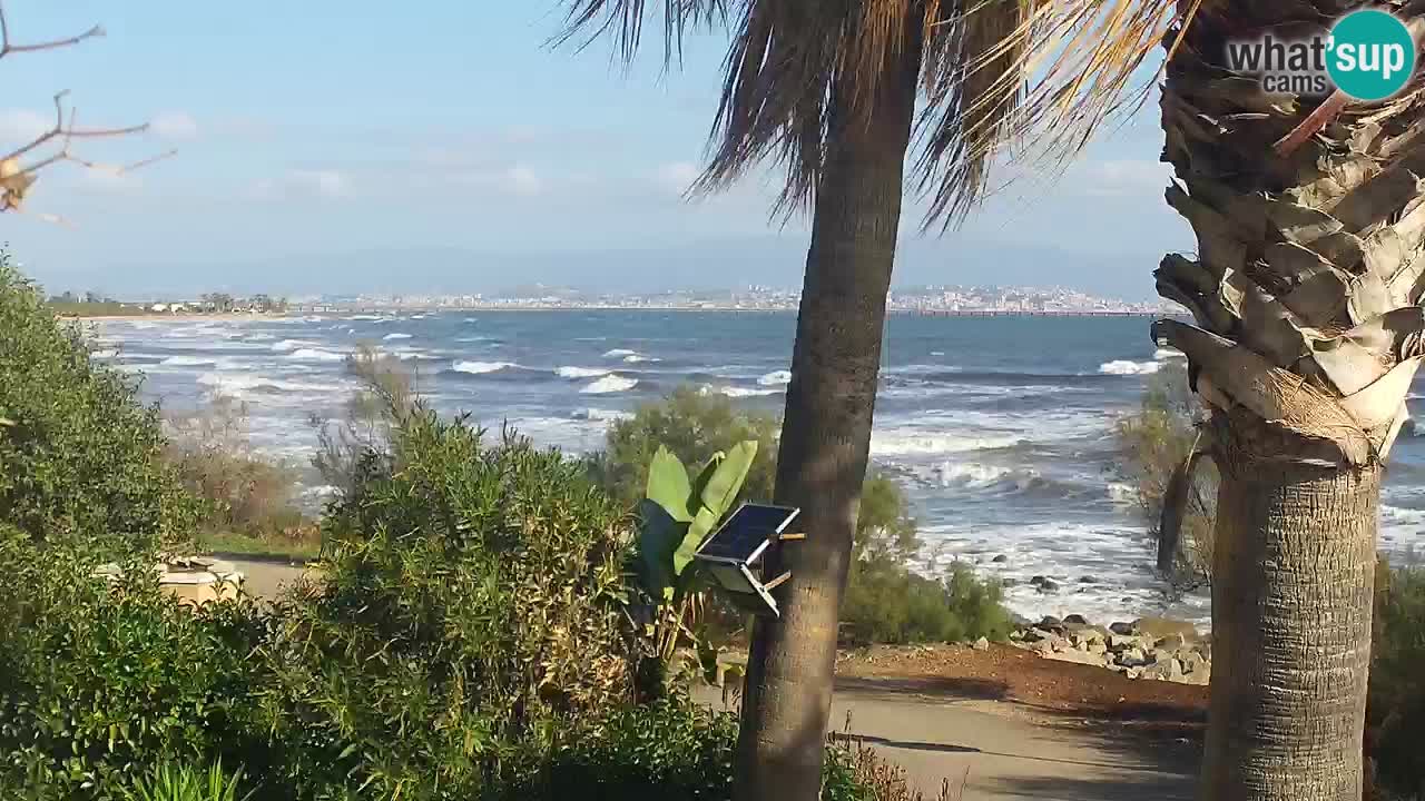 Spletna kamera v živo Capoterra – plaža La Maddalena – Sardinija – Italija