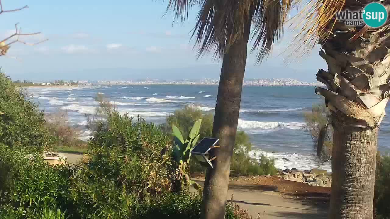 Live webcam Capoterra – Spiaggia della Maddalena – Sardegna – Italia