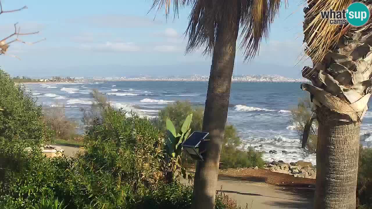 Live webcam Capoterra – Spiaggia della Maddalena – Sardegna – Italia