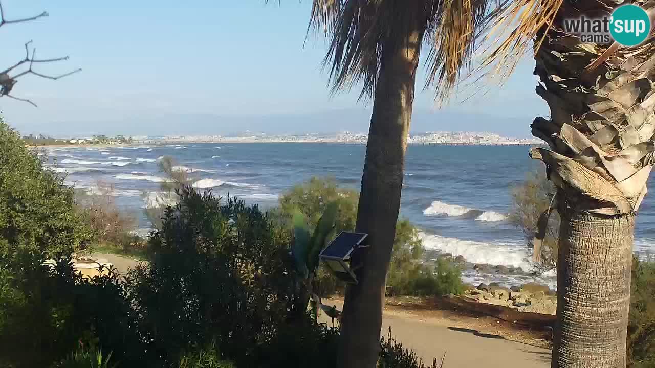 Spletna kamera v živo Capoterra – plaža La Maddalena – Sardinija – Italija