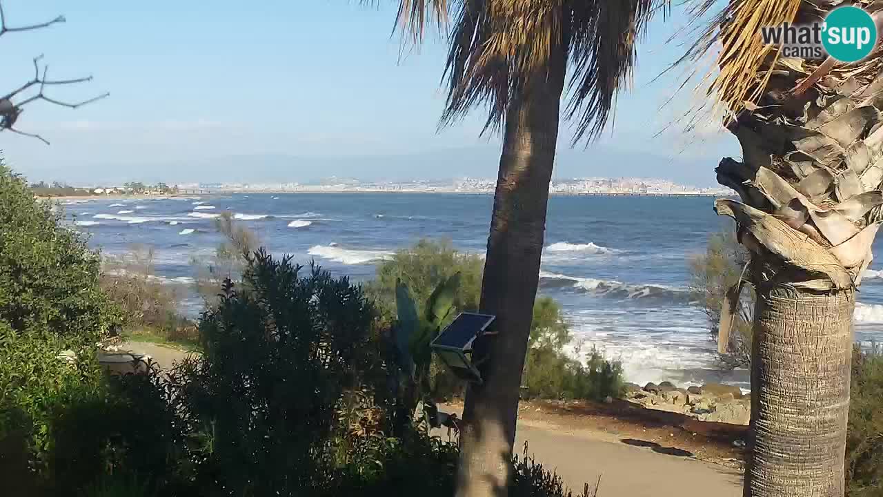 Webcam en vivo Capoterra – Playa La Maddalena – Cerdeña – Italia