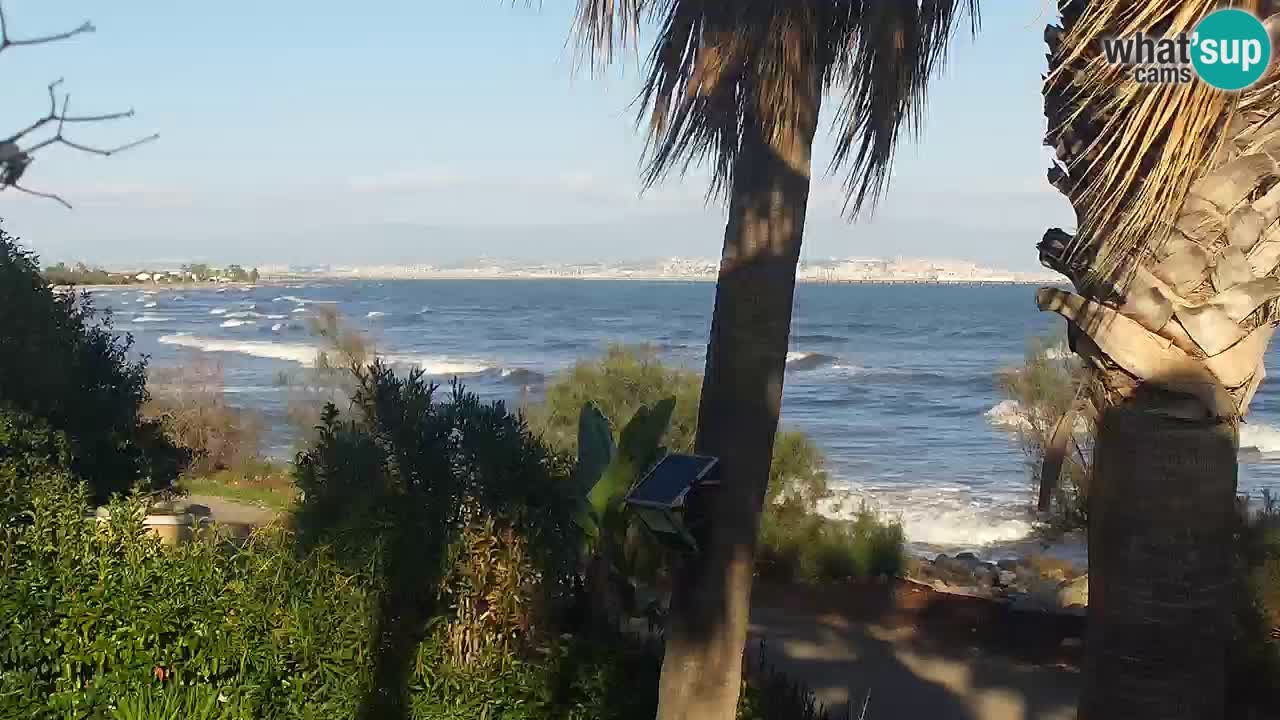 Live webcam Capoterra – Spiaggia della Maddalena – Sardegna – Italia