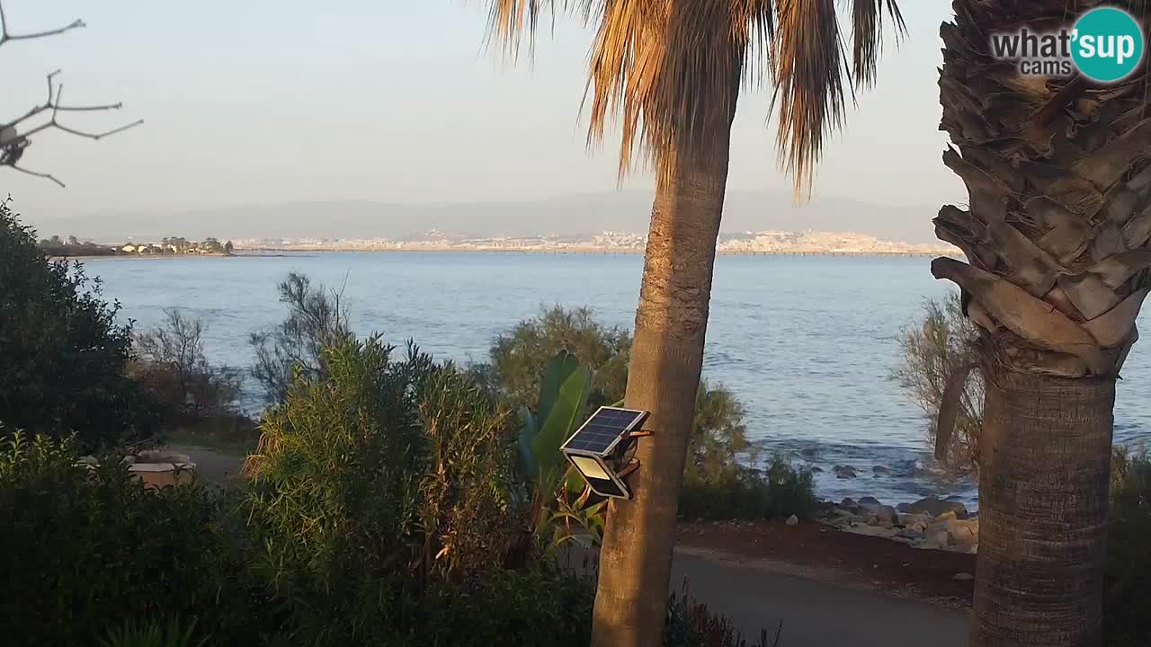 Spletna kamera v živo Capoterra – plaža La Maddalena – Sardinija – Italija