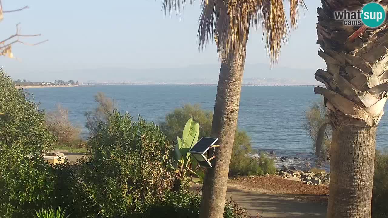 Live webcam Capoterra – Spiaggia della Maddalena – Sardegna – Italia