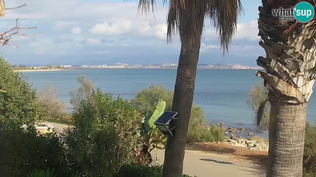 Live webcam Capoterra – Spiaggia della Maddalena – Sardegna – Italia