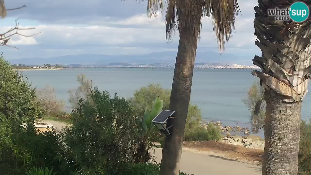 Spletna kamera v živo Capoterra – plaža La Maddalena – Sardinija – Italija