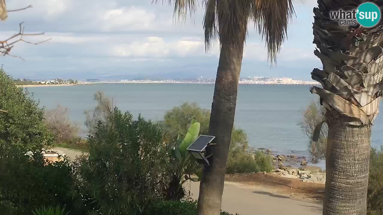 Web kamera uživo Capoterra – plaža La Maddalena – Sardinija – Italija