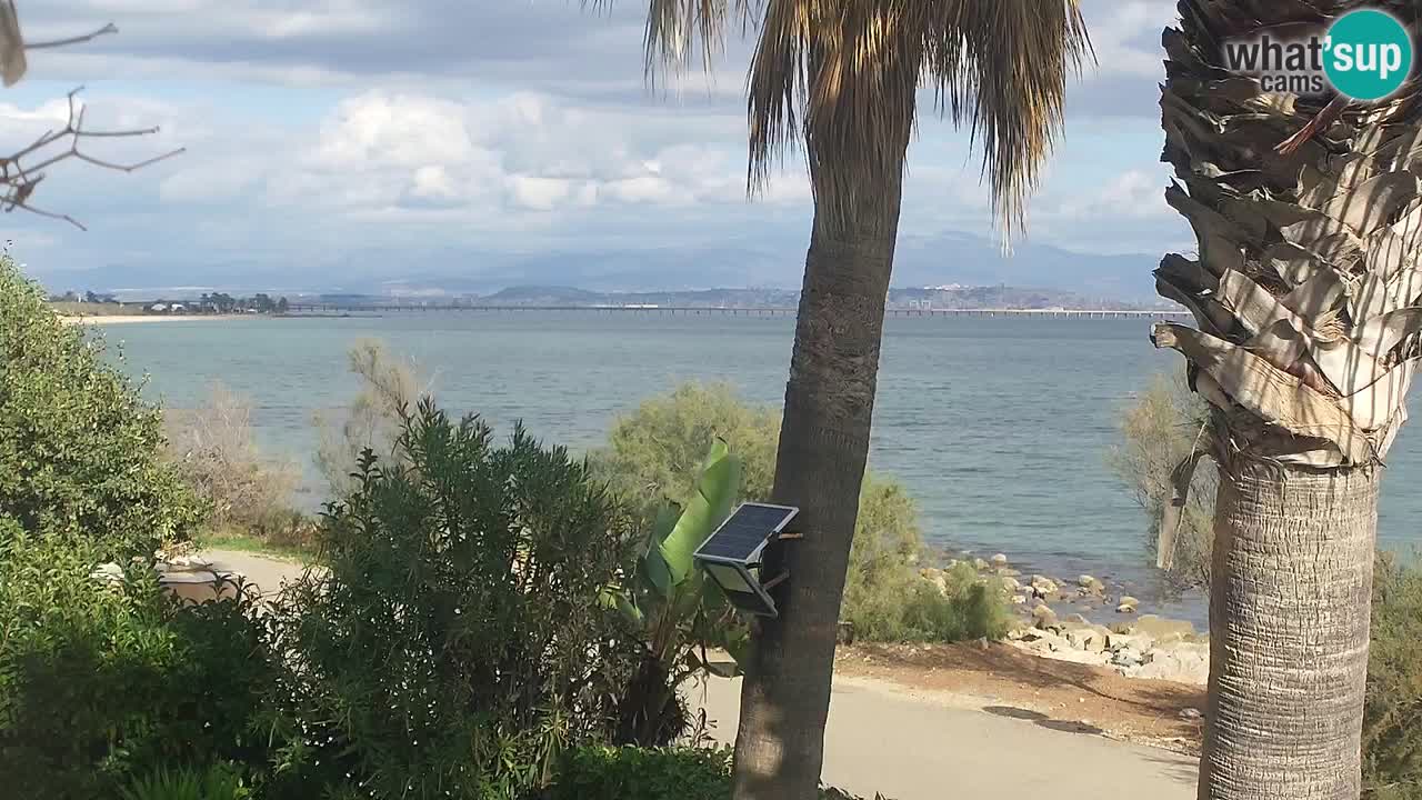 Live webcam Capoterra – Spiaggia della Maddalena – Sardegna – Italia