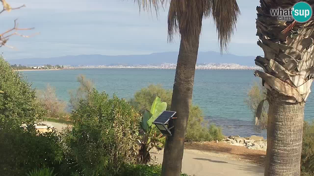 Live webcam Capoterra – Spiaggia della Maddalena – Sardegna – Italia