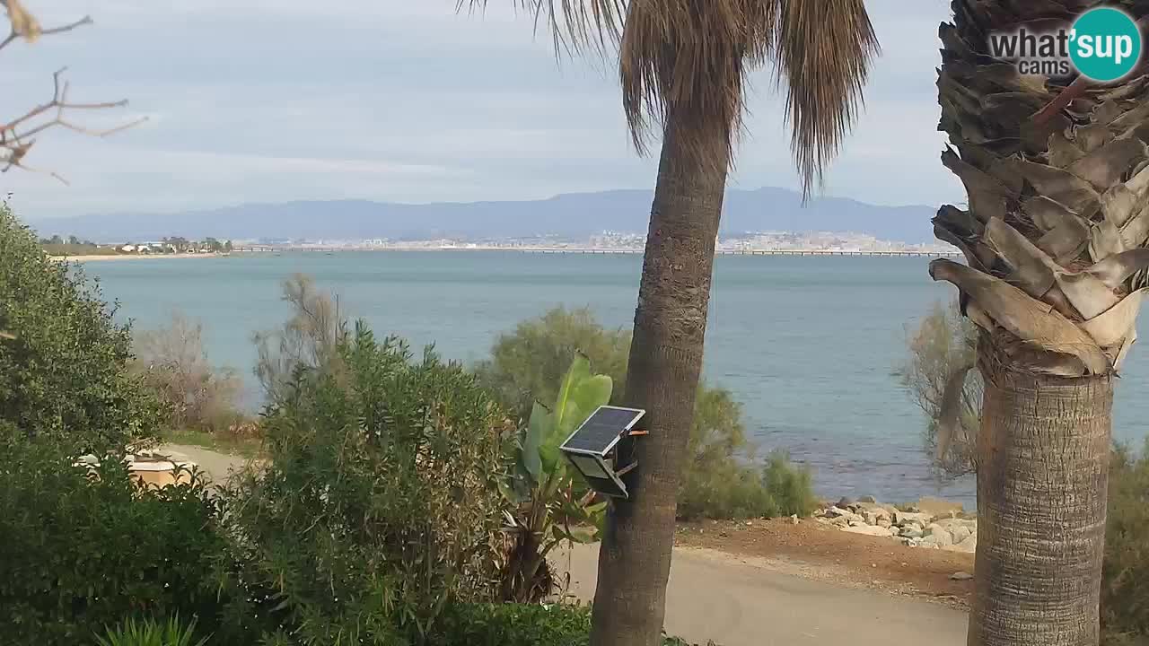 Live webcam Capoterra – Spiaggia della Maddalena – Sardegna – Italia