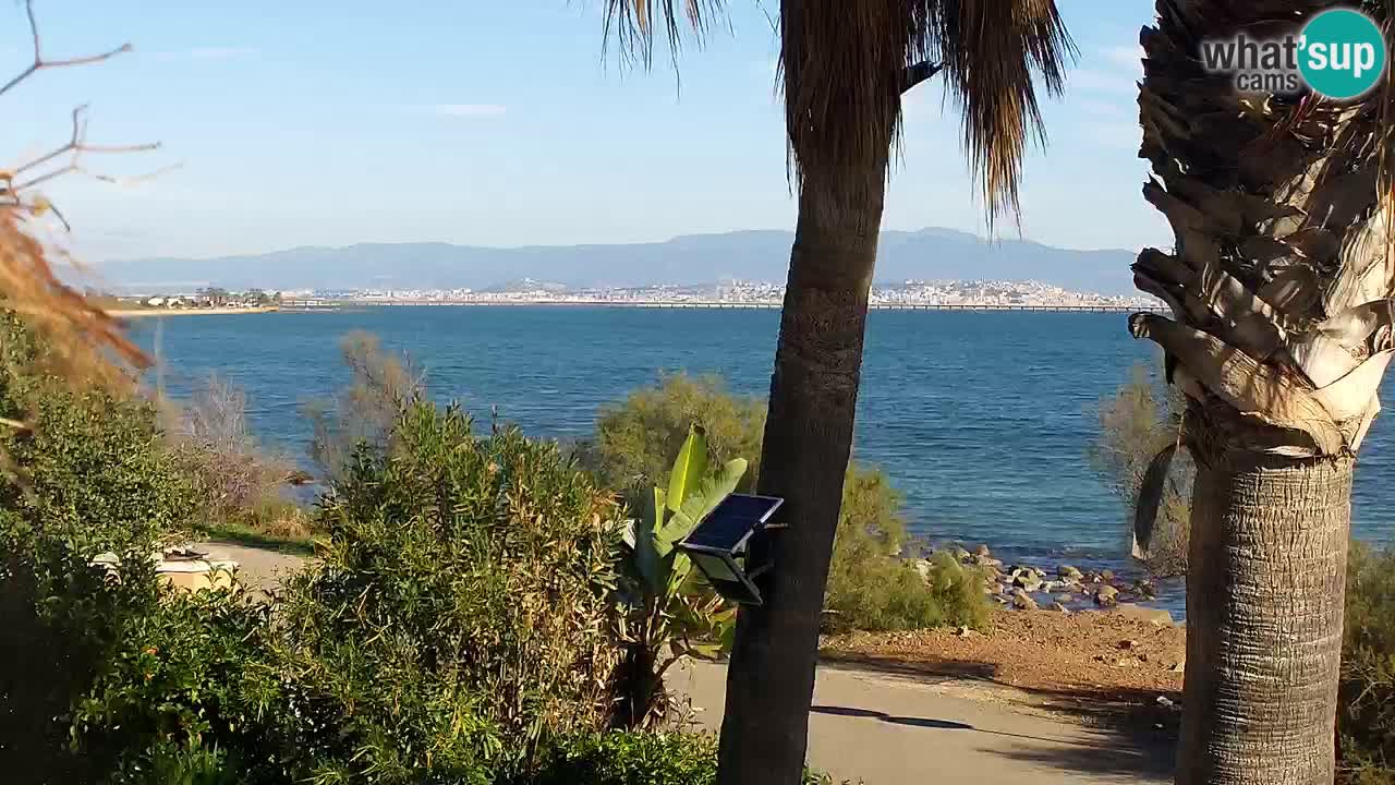 Live webcam Capoterra – Spiaggia della Maddalena – Sardegna – Italia