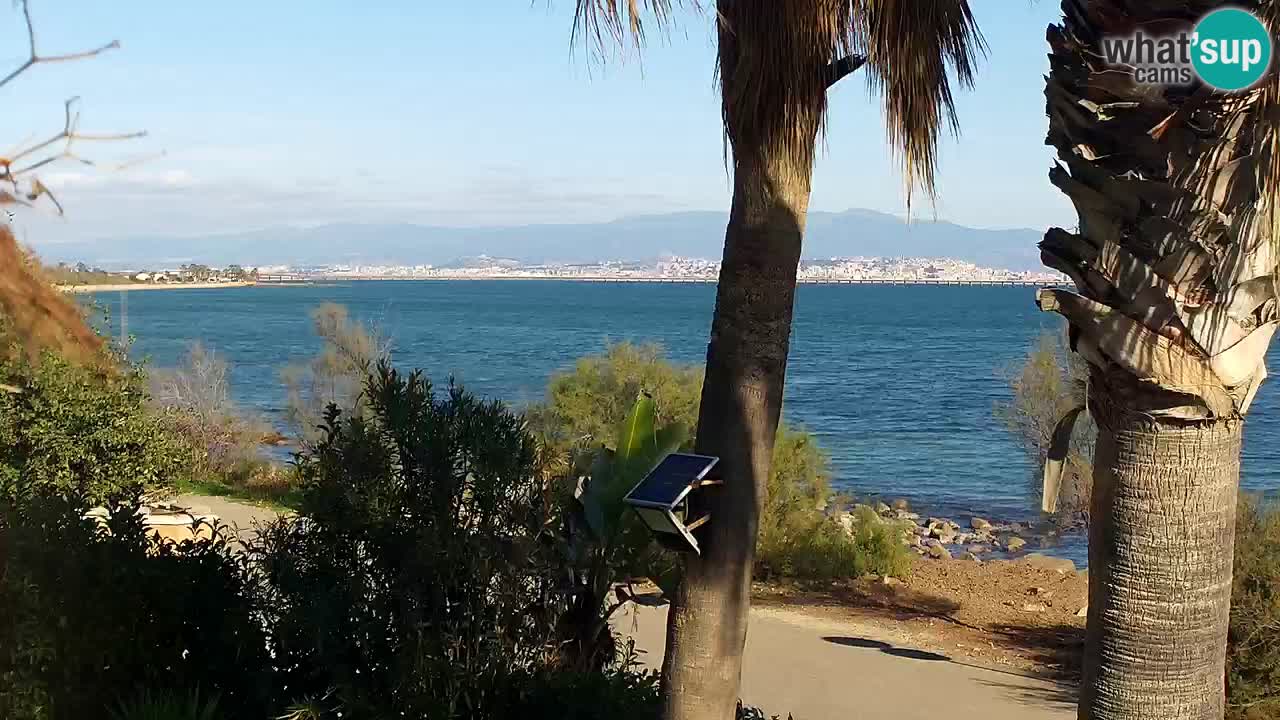 Spletna kamera v živo Capoterra – plaža La Maddalena – Sardinija – Italija