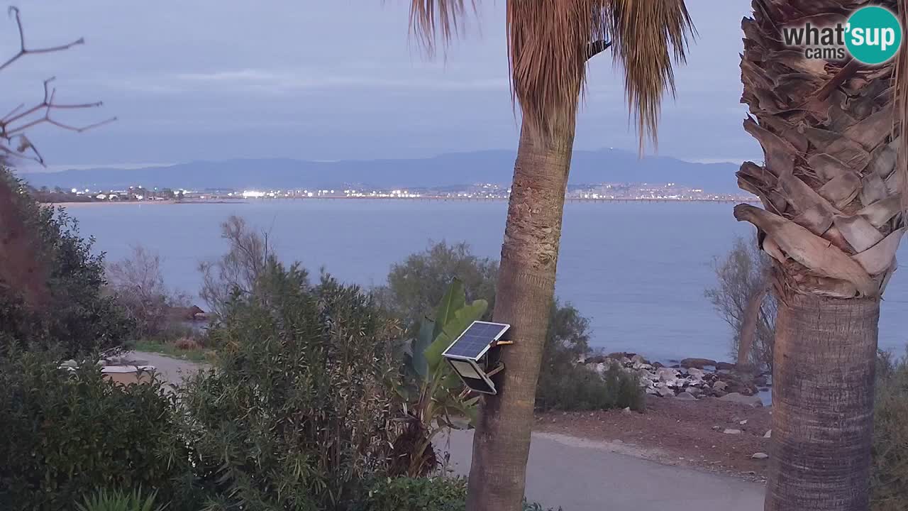 Live webcam Capoterra – Spiaggia della Maddalena – Sardegna – Italia