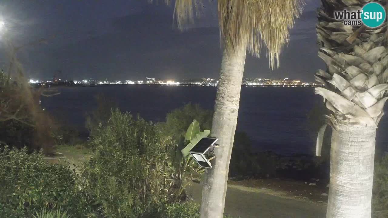 Webcam en direct Capoterra – Plage de La Maddalena – Sardaigne – Italie