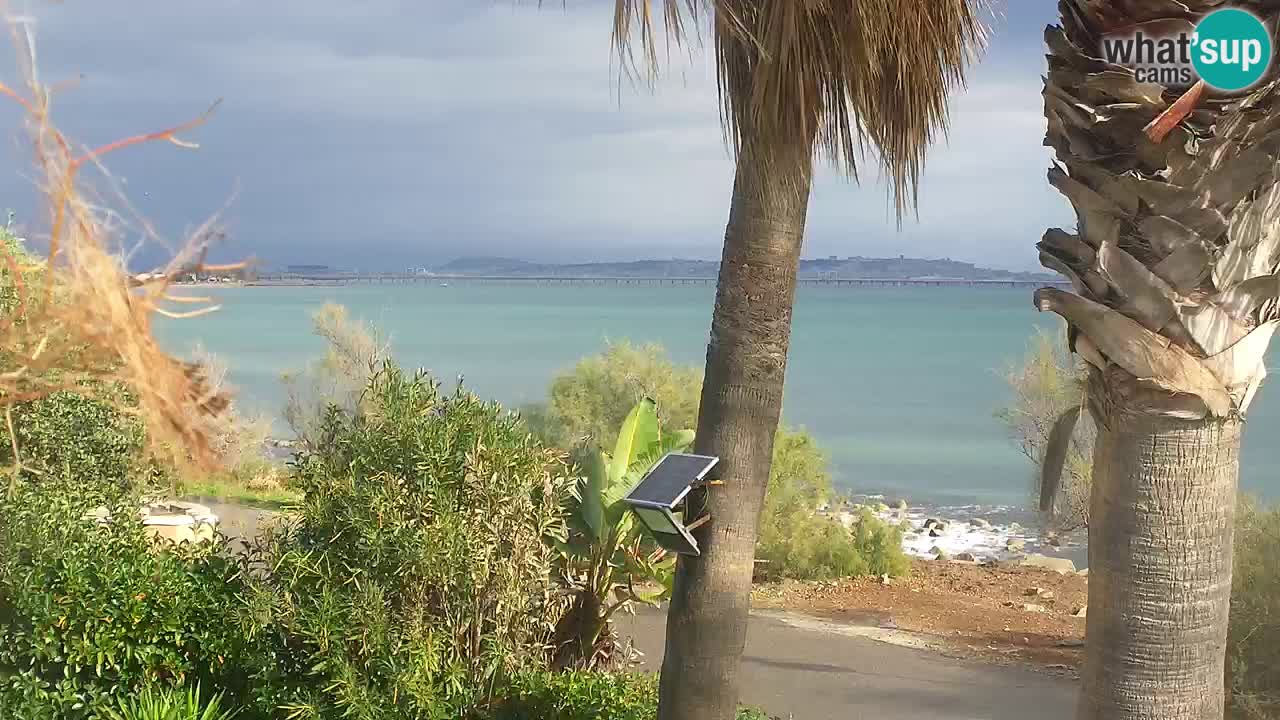 Live webcam Capoterra – Spiaggia della Maddalena – Sardegna – Italia