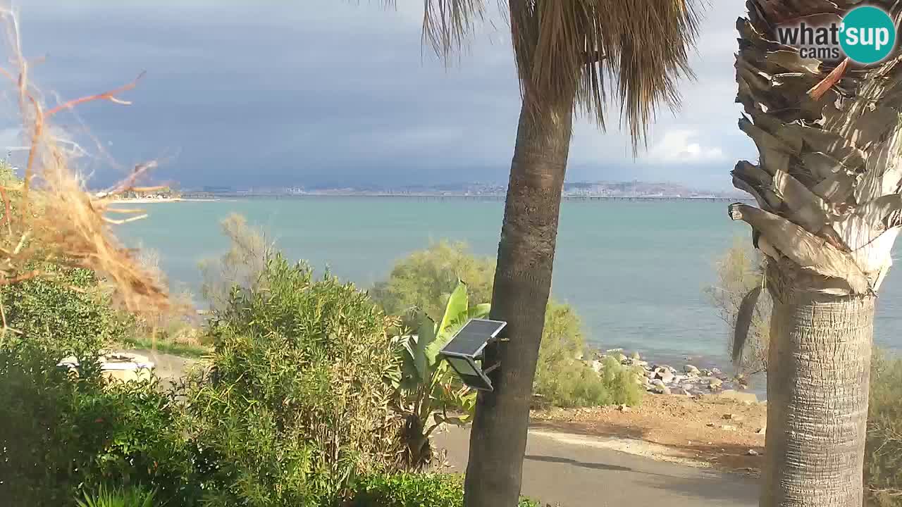 Web kamera uživo Capoterra – plaža La Maddalena – Sardinija – Italija