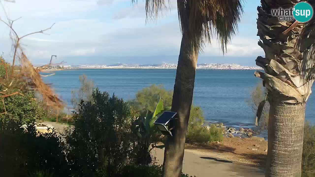 Live webcam Capoterra – Spiaggia della Maddalena – Sardegna – Italia