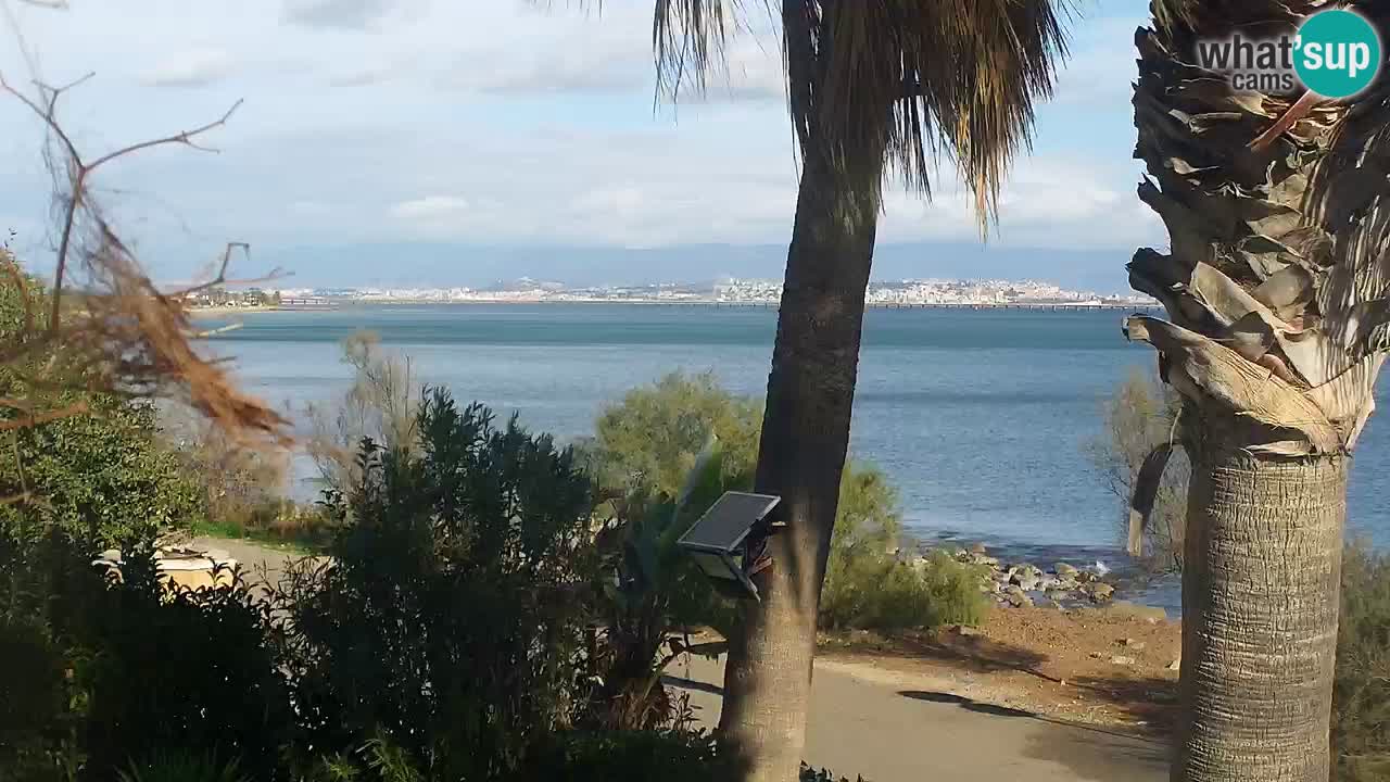 Webcam en direct Capoterra – Plage de La Maddalena – Sardaigne – Italie