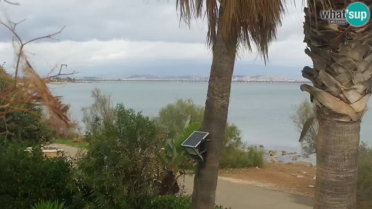 Live webcam Capoterra – Spiaggia della Maddalena – Sardegna – Italia