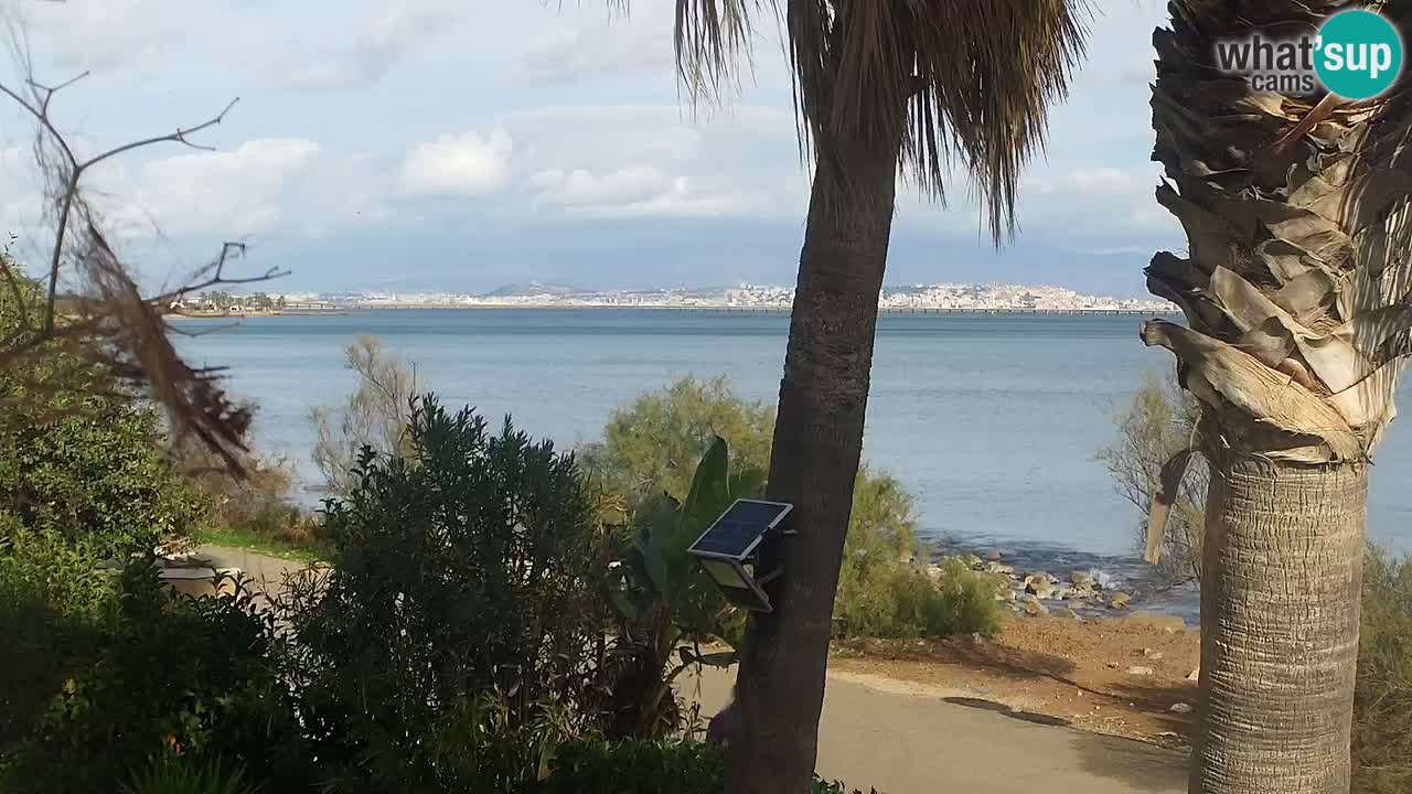 Live webcam Capoterra – Spiaggia della Maddalena – Sardegna – Italia