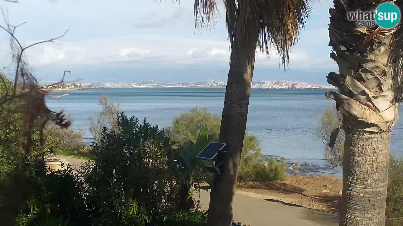 Webcam en direct Capoterra – Plage de La Maddalena – Sardaigne – Italie