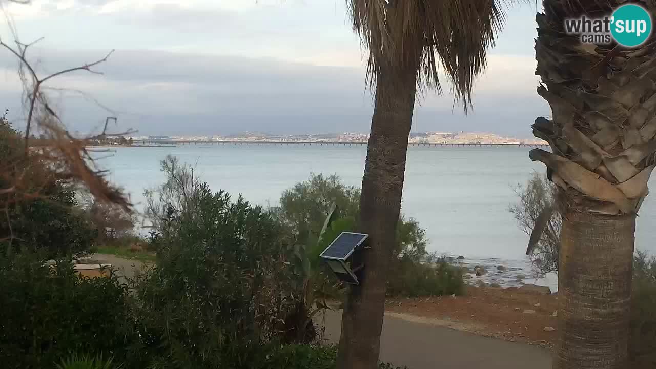 Webcam en direct Capoterra – Plage de La Maddalena – Sardaigne – Italie