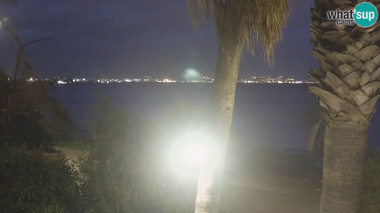 Webcam en vivo Capoterra – Playa La Maddalena – Cerdeña – Italia