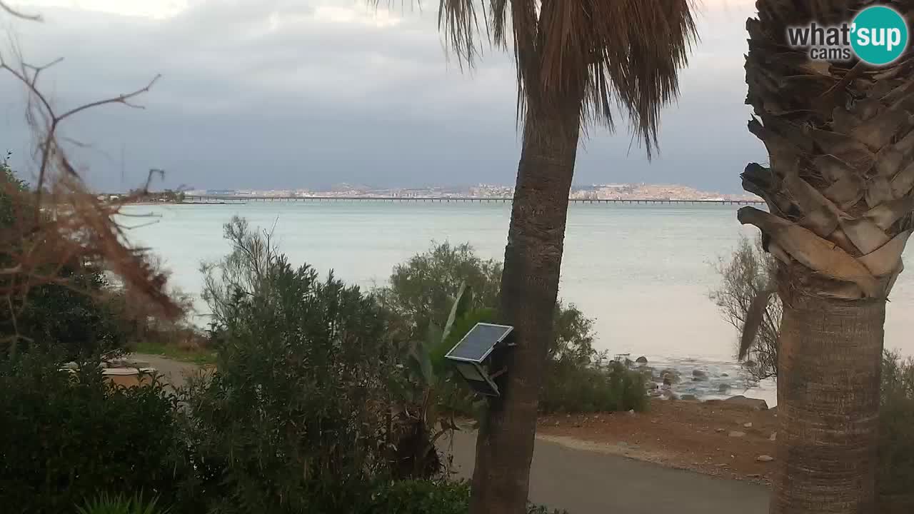 Webcam en direct Capoterra – Plage de La Maddalena – Sardaigne – Italie