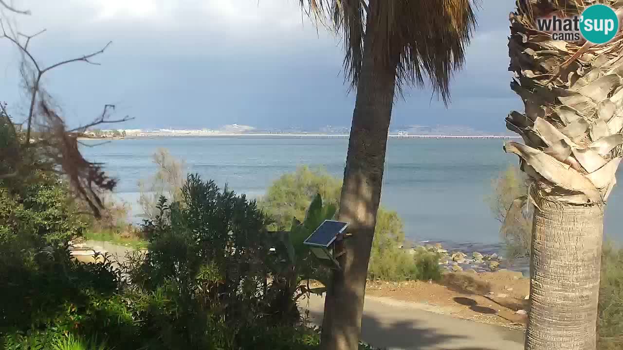 Webcam en direct Capoterra – Plage de La Maddalena – Sardaigne – Italie